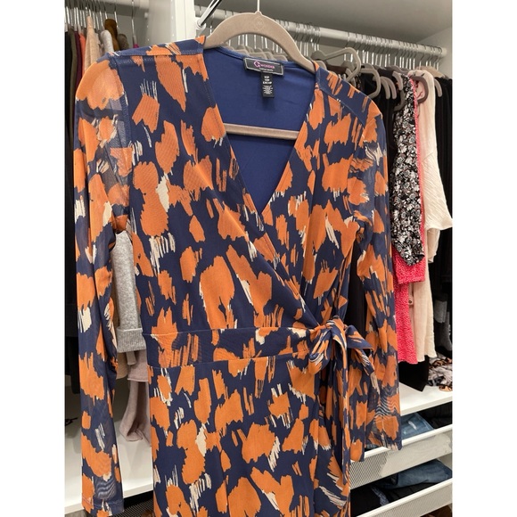 New C. Wonder by Christian Siriano Mesh Ruffle Hem Dress with Faux Wrap - Picture 3 of 10